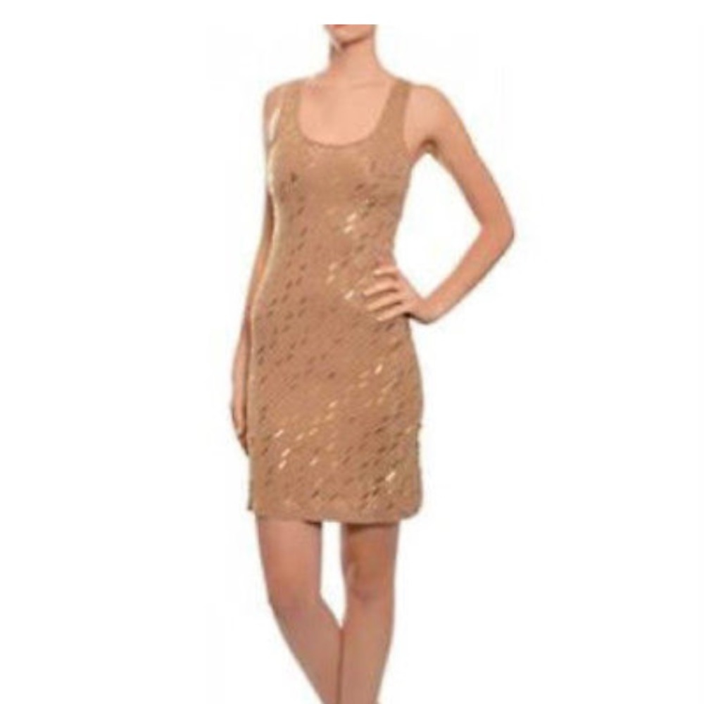 Haute Hippie Sleeveless Beaded Modal Dress